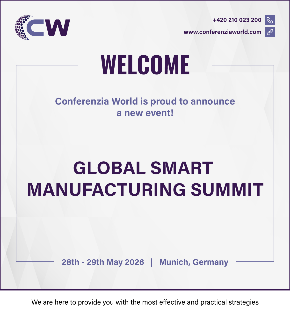 GLOBAL SMART MANUFACTURING SUMMIT